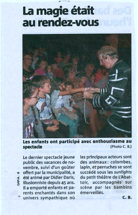 Article Var Matin du  26 10 2016